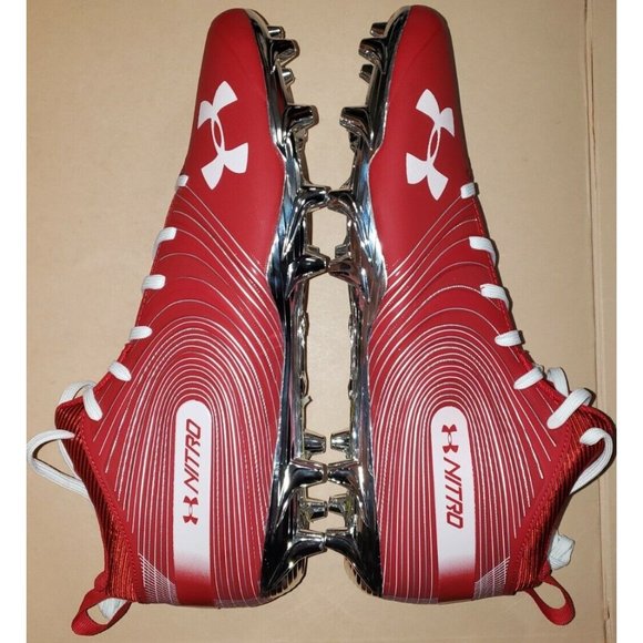 UNDER ARMOUR NITRO FOOTBALL CLEATS MEN'S SIZE 13 NWOB ! - Picture 3 of 10